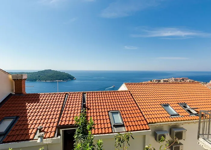 And Cicko - One Bedroom With Terrace And Sea View Attic Daire Dubrovnik